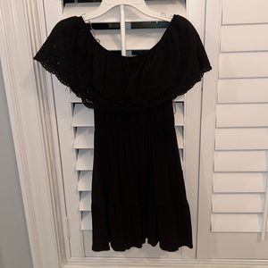 Alya black off the shoulder dress
